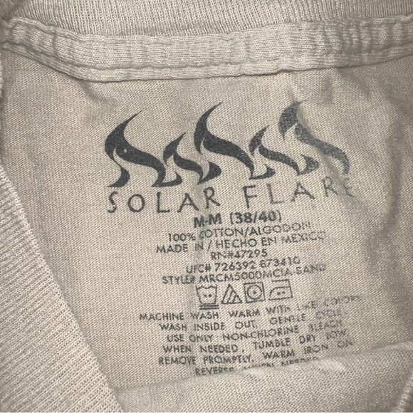 Solar Flare Marvel Comics Group Mens M Beige Graphic Print T Shirt Crew Neck - Picture 8 of 11
